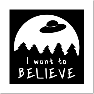 I want to believe - UFO Posters and Art